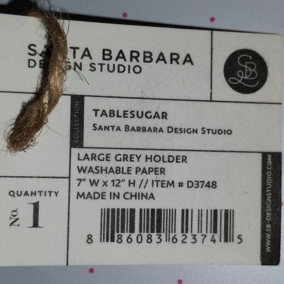 SANTA BARBARA DESIGN: Set of 2 White Washable Paper Sturdy Holders - Picture 10 of 10